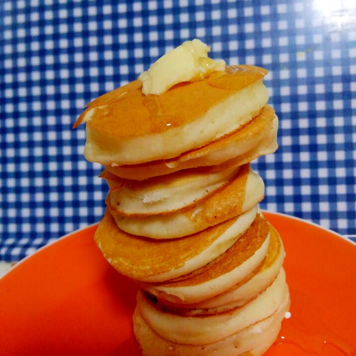 ちびっこ完食☆絵本に出てくるホットケーキタワー